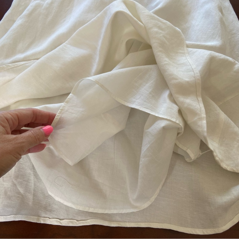 LOFT Off The Shoulder Linen Blend Mini Dress - Picture 8 of 10